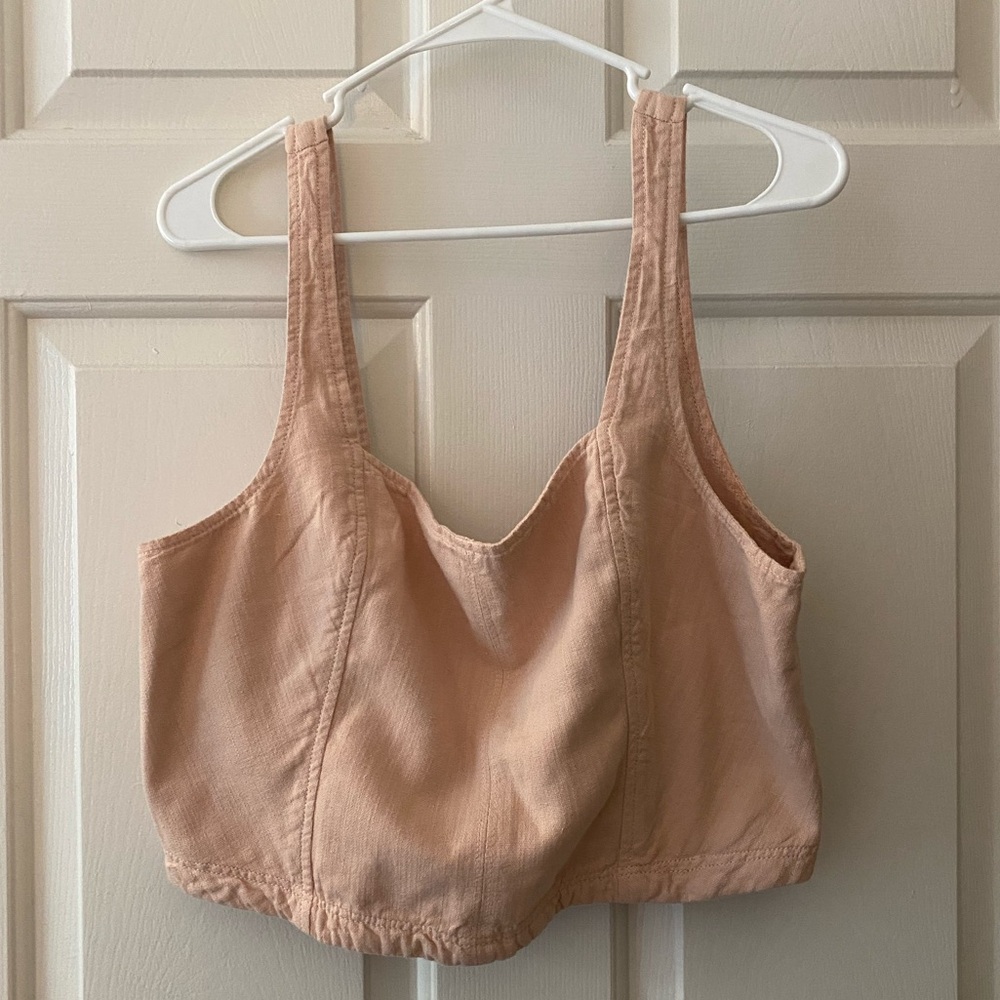 NWT Anthropologie Pink Crop Top